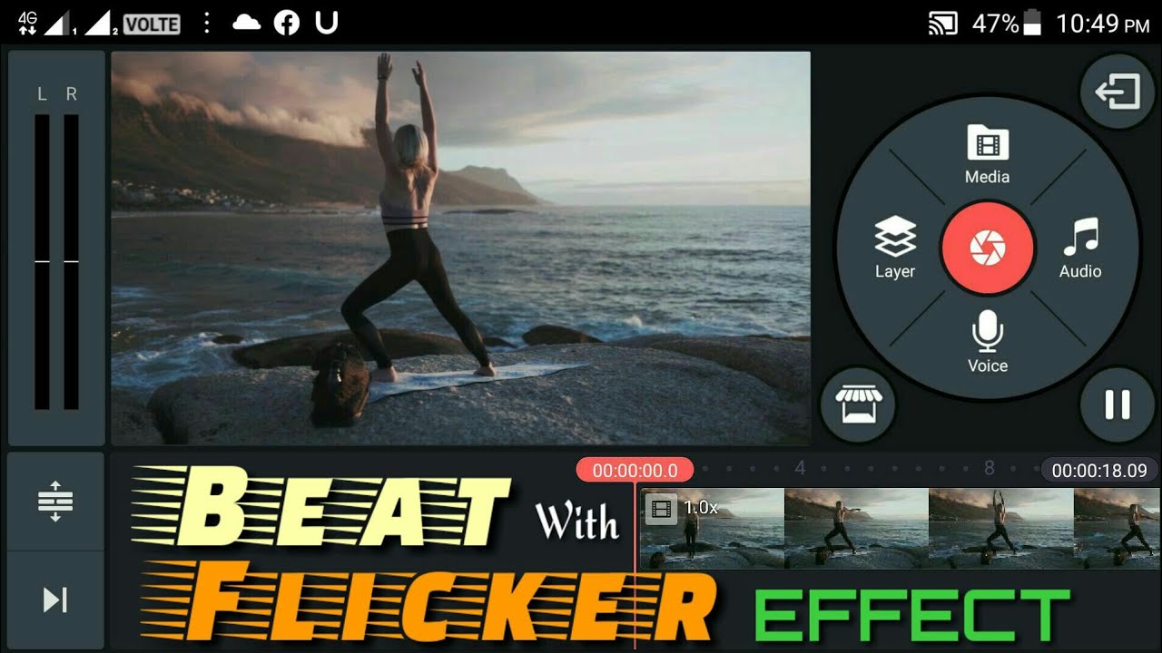 Beat with Flicker Effect|Kinemaster Tutorial.