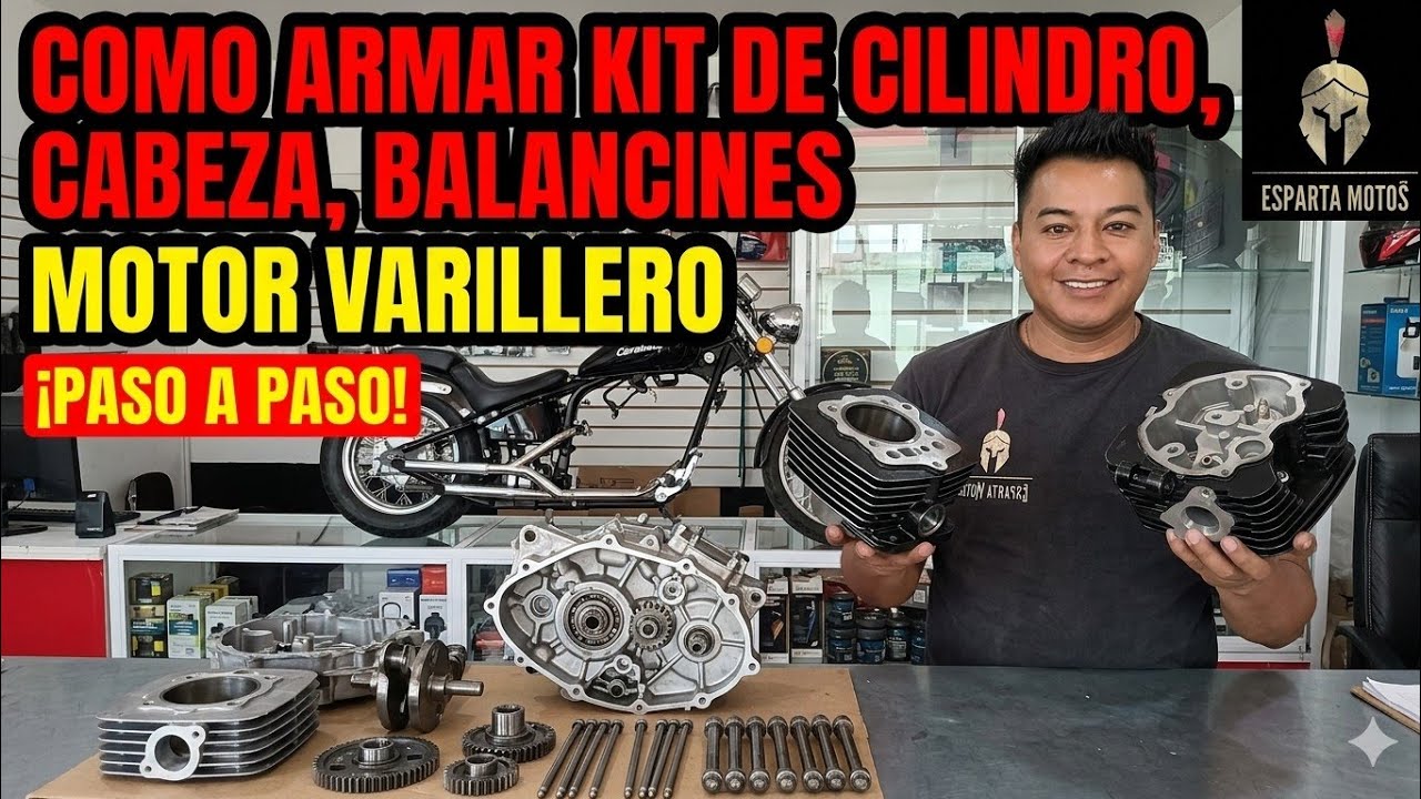 Como cambiar cilindro, pistón y cabeza de motor varillero