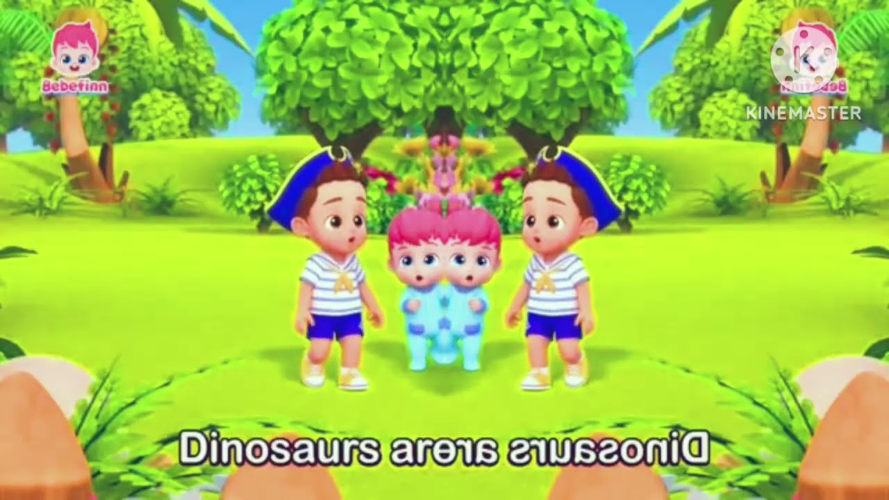 Dinosaurs are everywhere, Brachiosaurus and pteranadon. Boom, boom. || Bebefin effects 