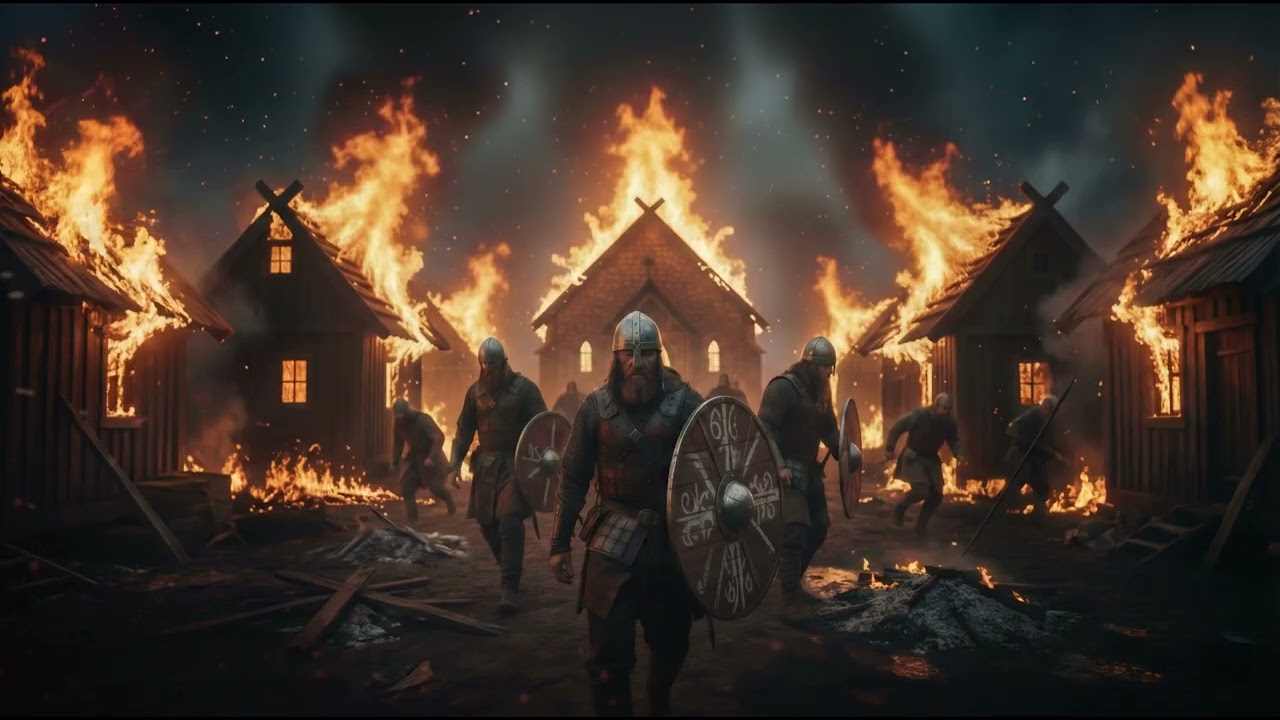 FIRE UPON ENGLAND | Viking War Metal | Epic Norse Raid Song