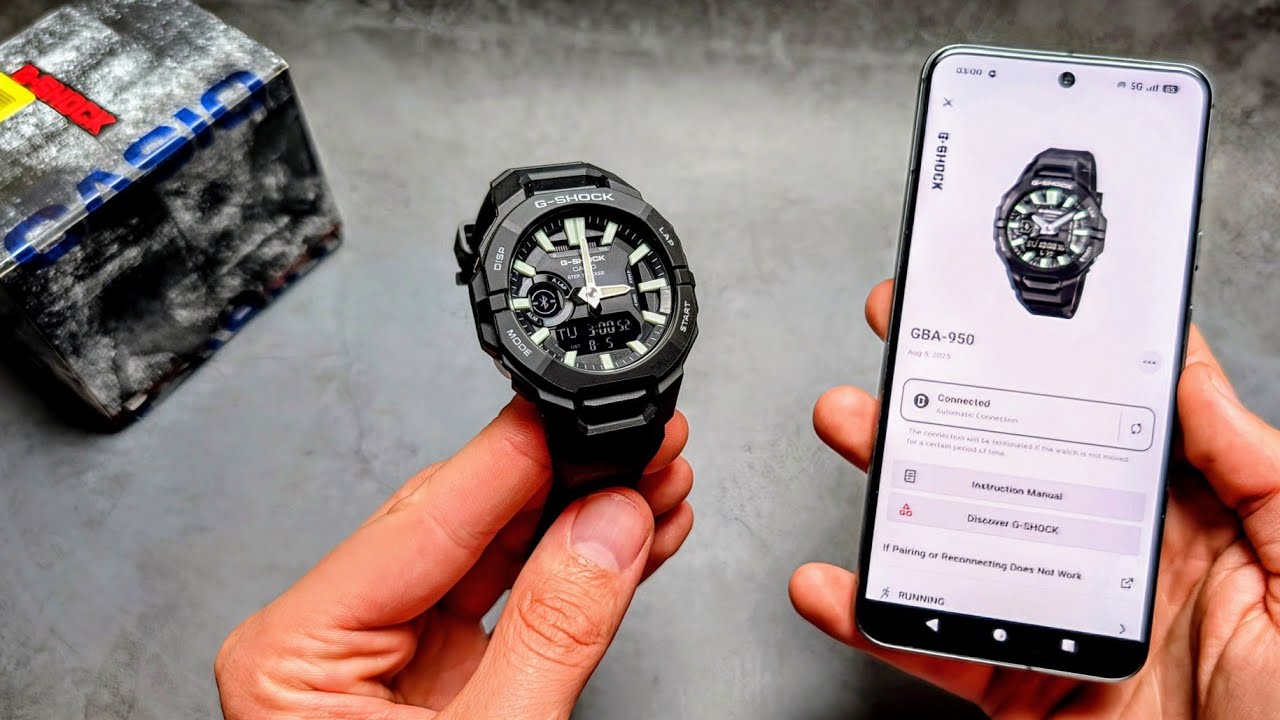 G-Shock GBA 950 Setup + TIPS & TRICKS , How to Use it & Functions Tutorial + Pair with Phone App
