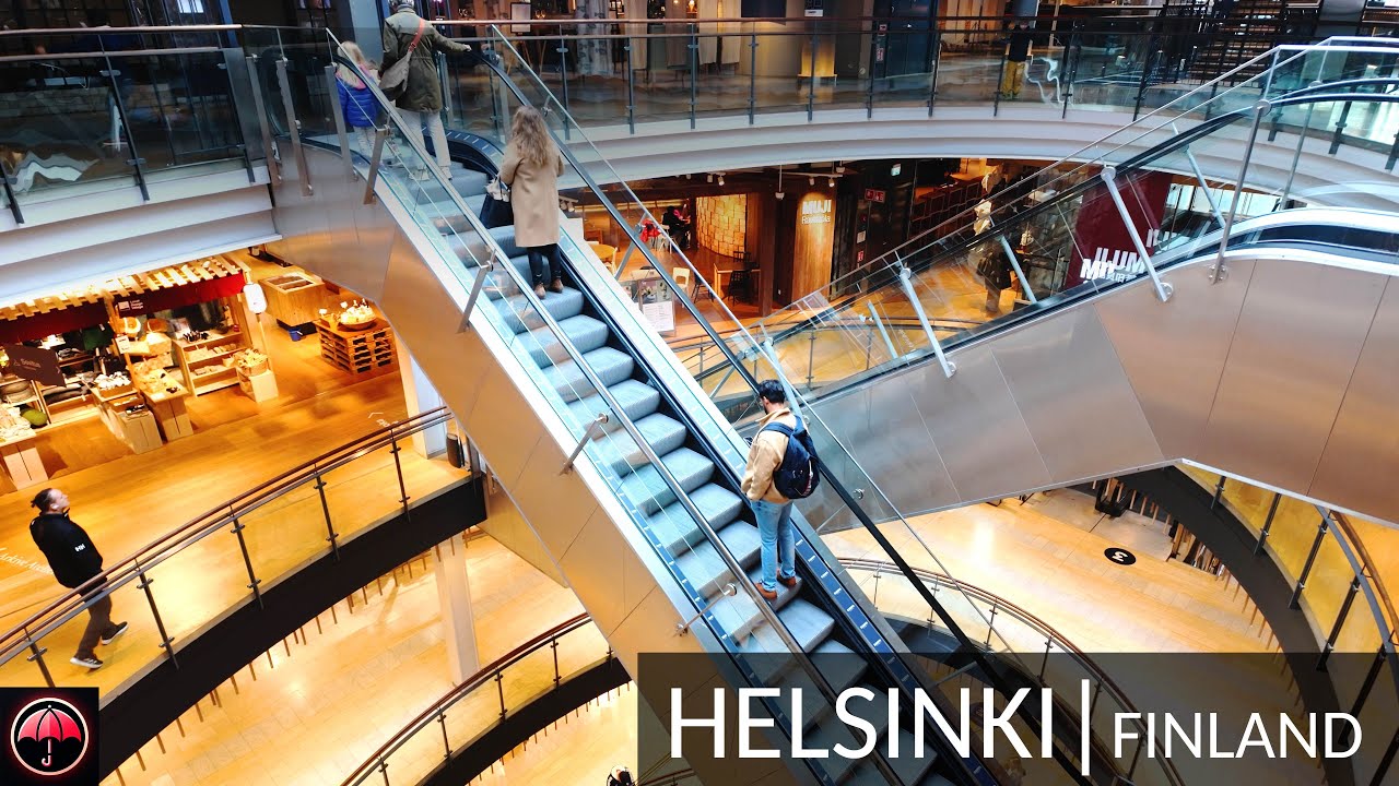 Walking in Helsinki, Finland - Kamppi Shopping Center - October 2025
