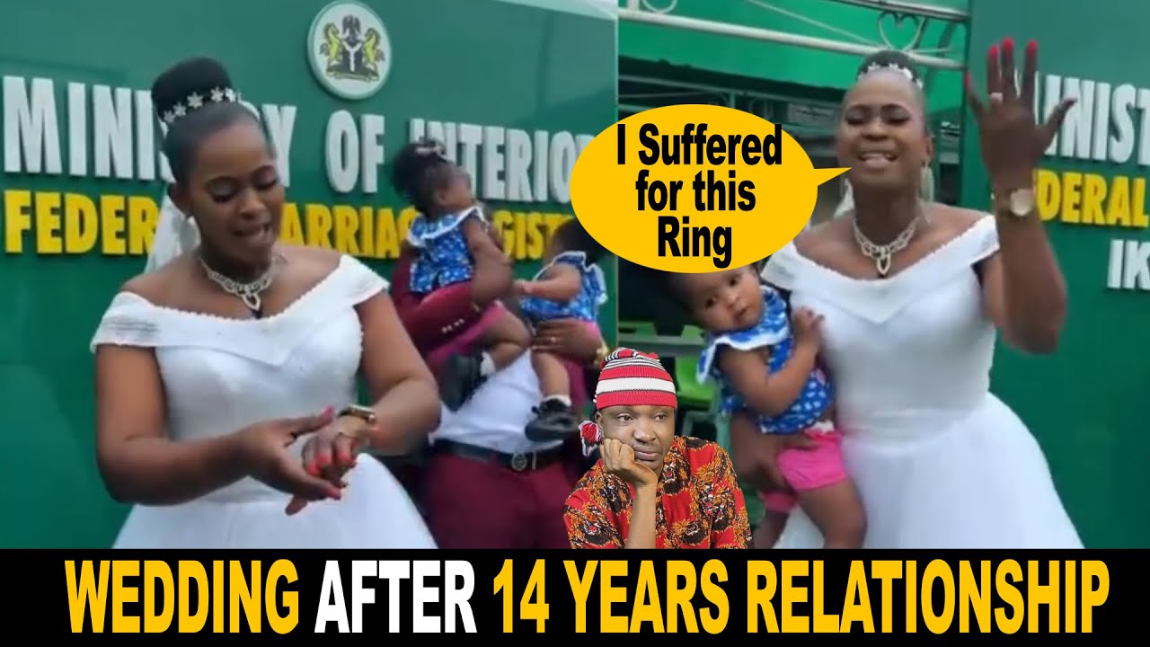She Got Her Wedding After 14 Years Relationship And 2 Children Nigerian Bride Celebrate