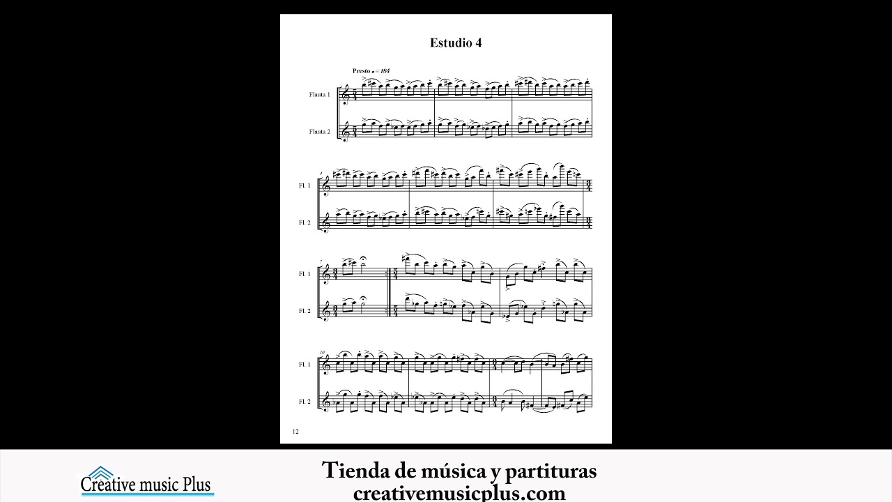 Estudios Concertantes para flauta.