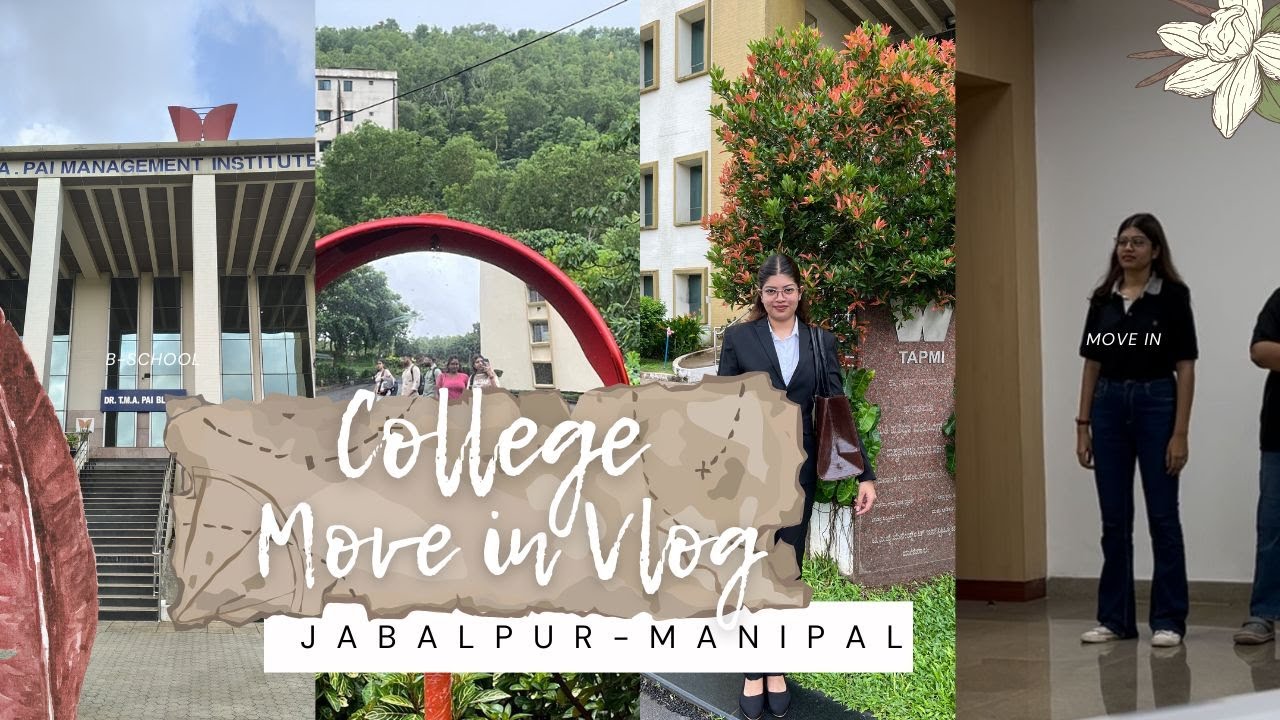 College Move in vlog | TAPMI MANIPAL | Shifting into a Tier 2 B-school