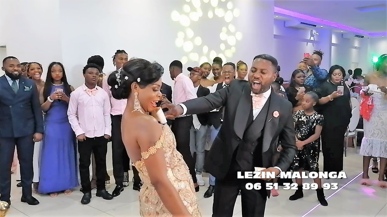 DJO KISAKU & CENDRILLON TSHINGA - MARIAGE GLAMOUR A SAINT ETIENNE .