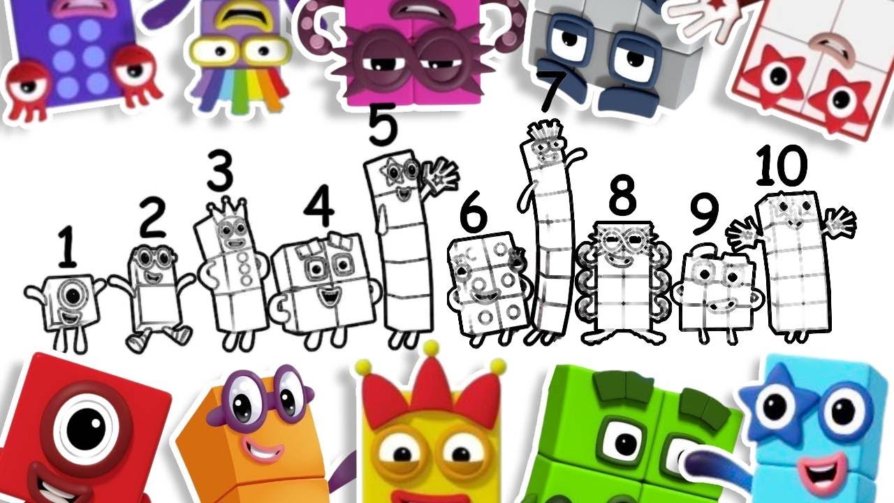 (Numberblocks) How To Draw Numberblocks 1 To 10 | Drawing & Coloring Tutorial For Kids | Art Start