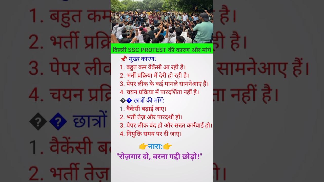 SSC protest #SSCMisManagement, #JusticeForAspirants, #NeetuMam
