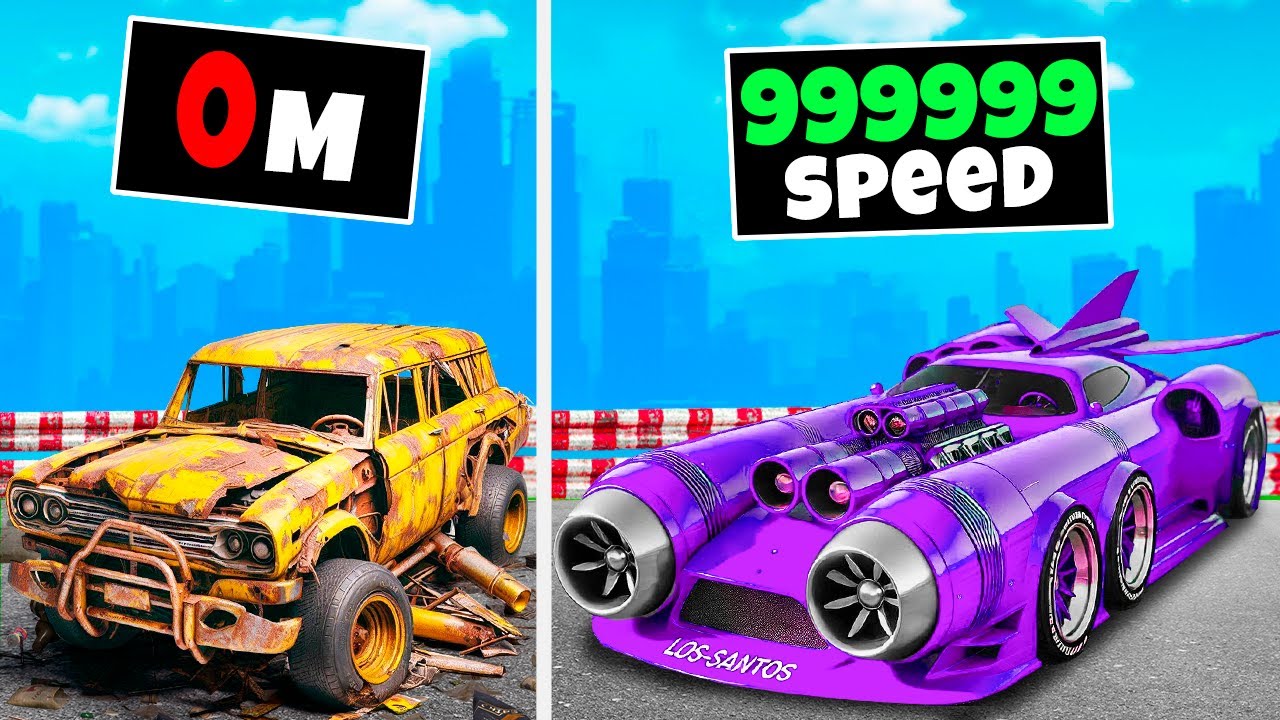 Upgrading SLOWEST to FASTEST Car in GTA 5