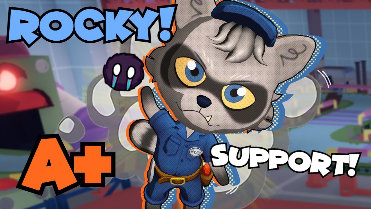 Dandy's World Like Game Released a Powerful Support Plushie! Playing Rocky for the First Time!