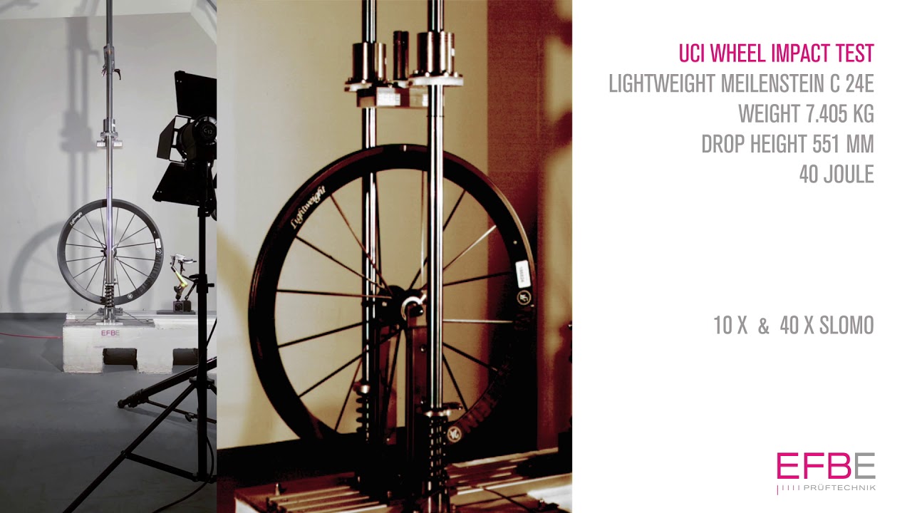 UCI Wheel Impact Tests at EFBE – Lightweight Meilenstein