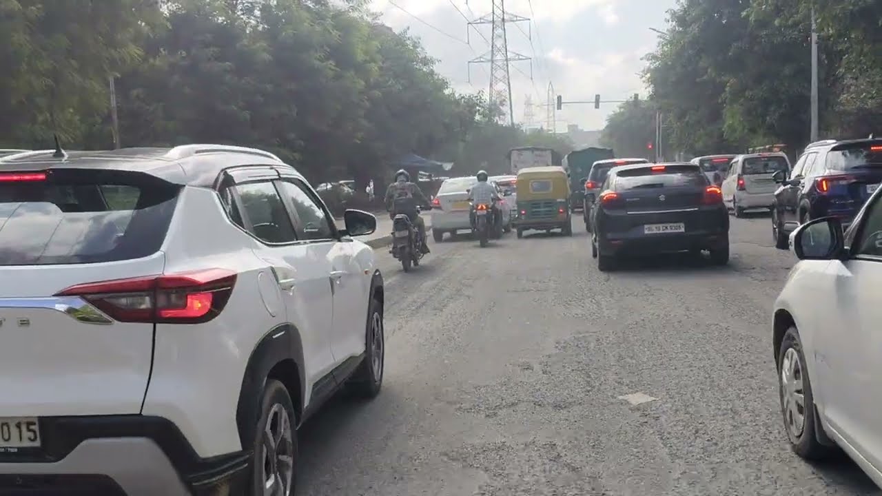 New Delhi Traffic ⛔ Issue And Pollution 🤟🤟🤟❗#delhipollution #delhi #delhincr #ride #viralvideo