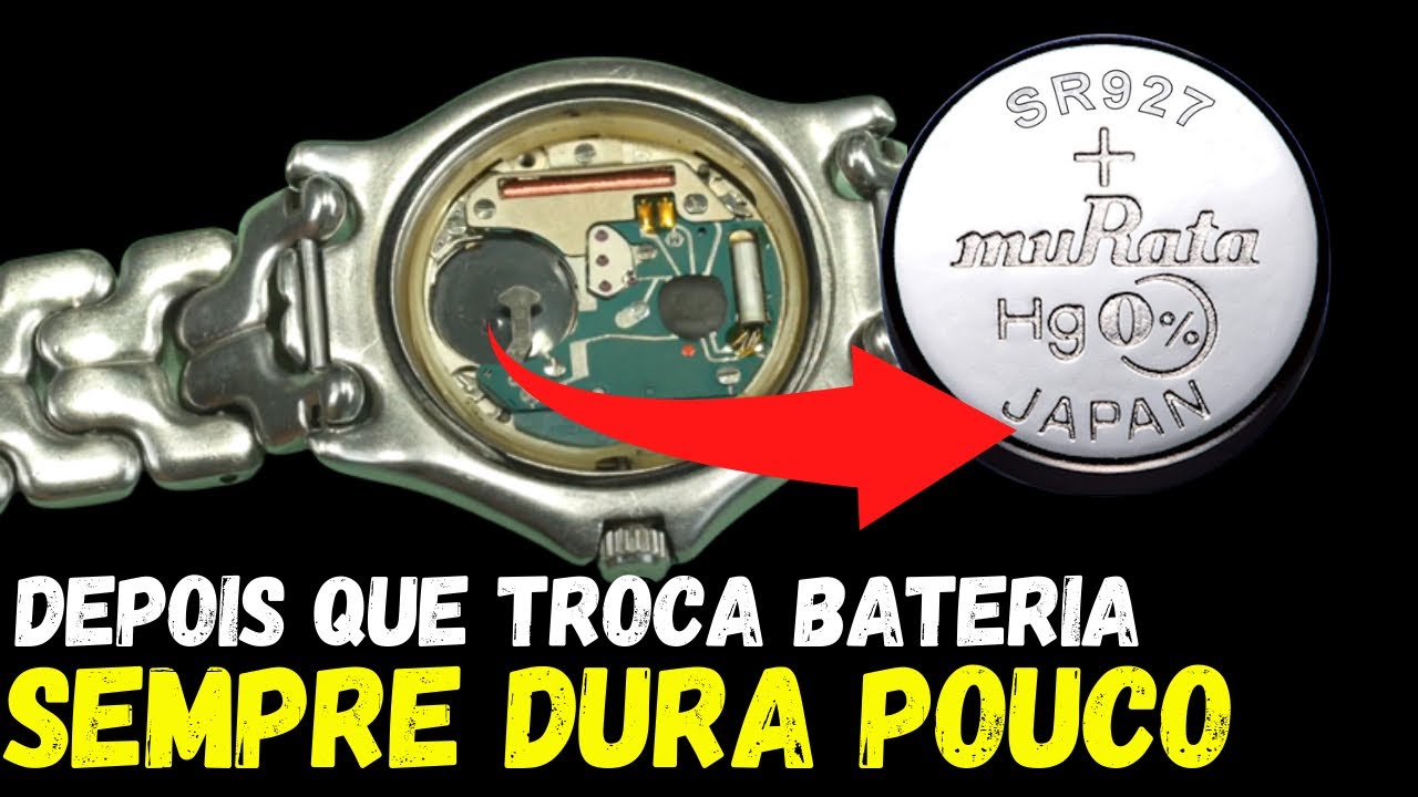 Por que quando troca a bateria ela não dura como a de fábrica?- Ezequias Relojoeiro