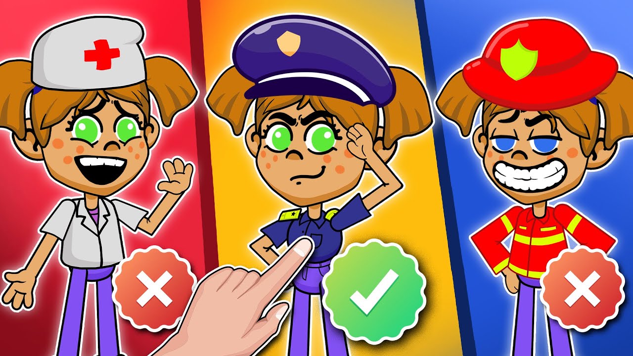 PoliceGirl Firegirl Doctor 🚓🚑🚒 | Kids Songs and Nursery Rhymes | Tiny Pals