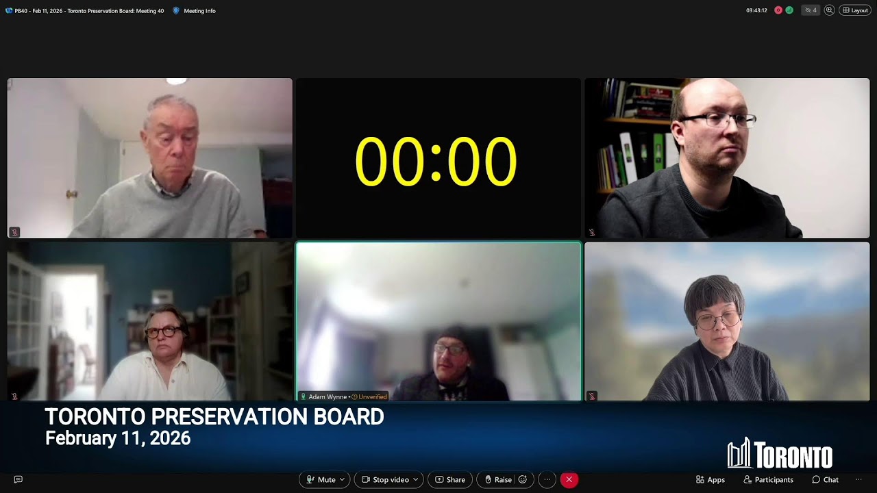 Toronto Preservation Board - February 11, 2026