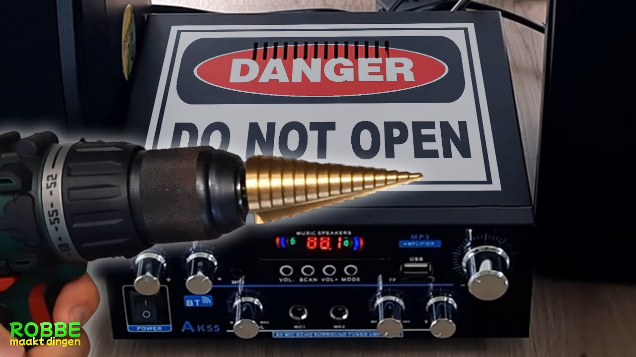 DO NOT OPEN! AK55 AMPLIFIER OPENMAKEN! SPEAKON MOD!