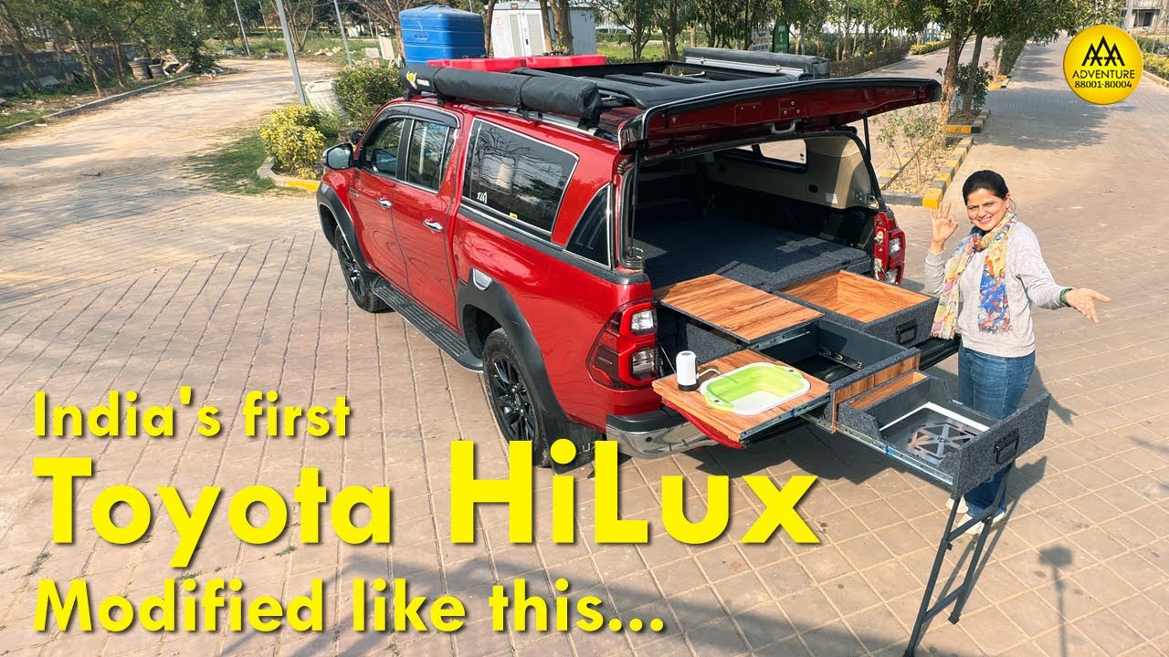 What are the best modifications for a Toyota HiLux ? Bed & Kitchen setup in HiLux. #Toyota #hilux