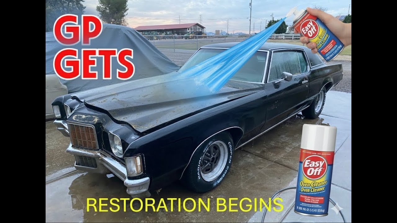 1972 Grand Prix gets Easy Off'd then Power Washed. RESTORATION BEGINS
