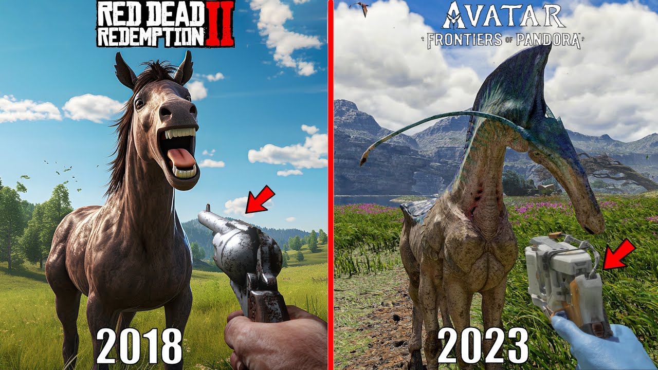 Avatar: Frontiers of Pandora VS Red Dead Redemption 2 Physics Details Graphics Comparison PART-2 4K