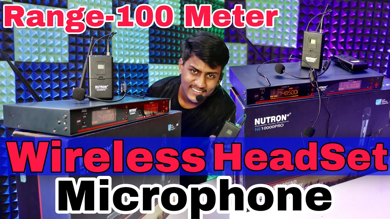 Wireless Headset Microphone Range 100 Meter Super Duper Quality