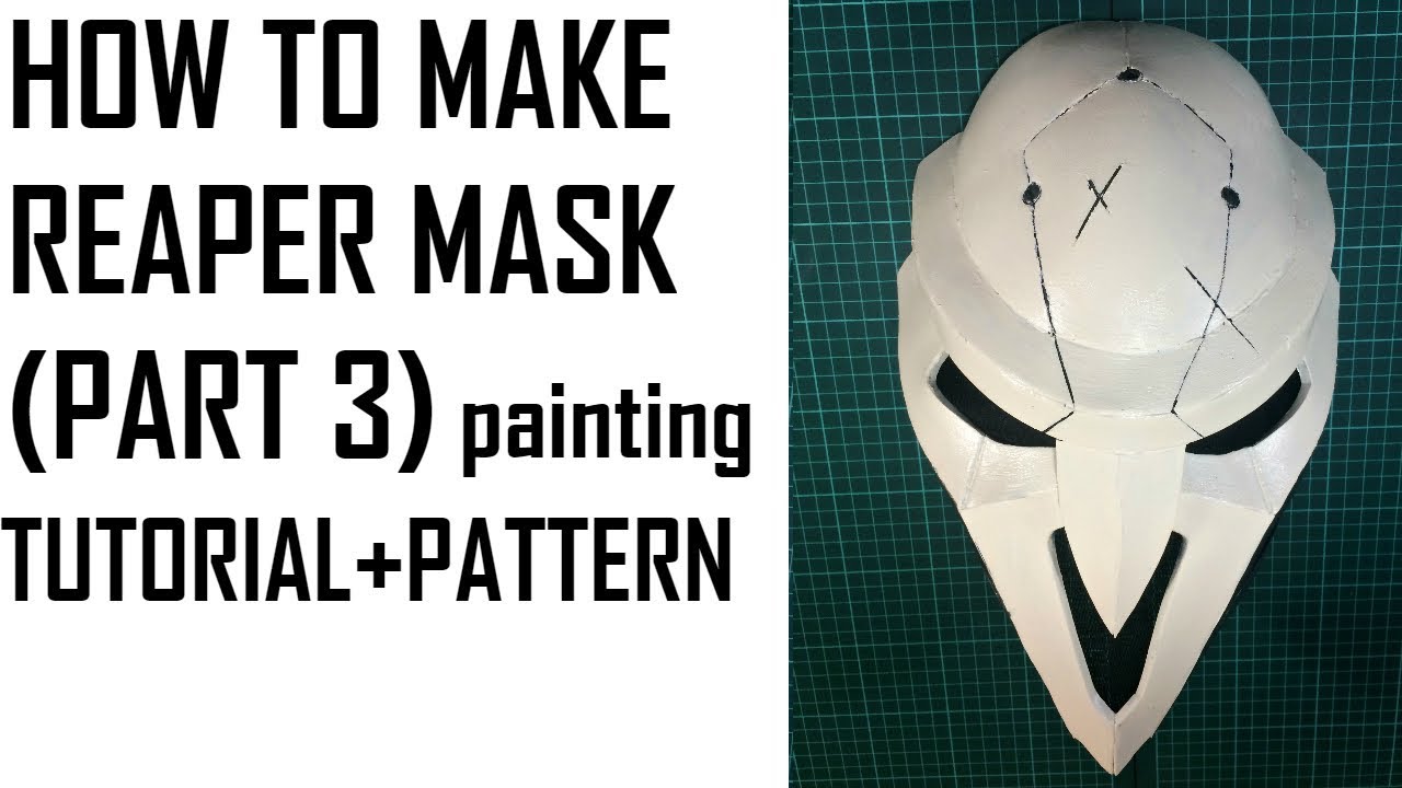 How to make Reaper Mask Overwatch. Tutorial and pattern. (PART 3)