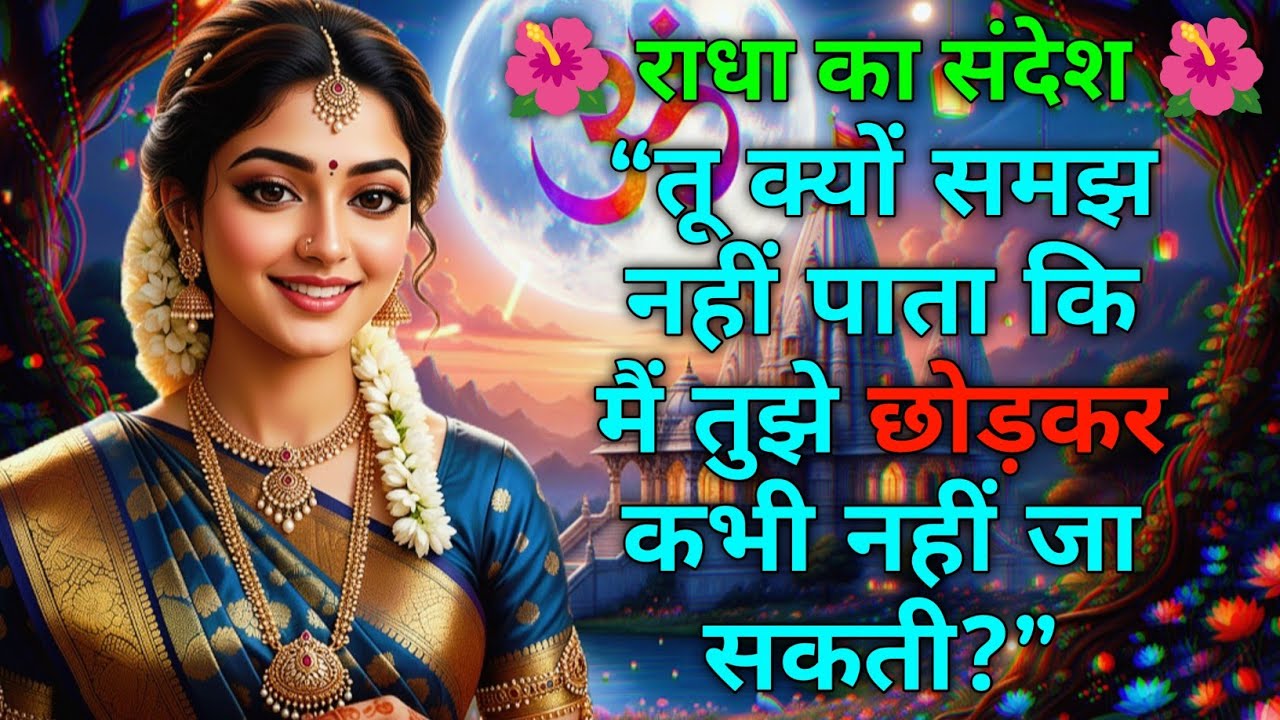 तू क्यों समझ नहीं पाता कि मैं तुझे छोड़कर कभी नहीं जा सकती🌺 Radha rani Sandesh 🌺 #krishna #radharani