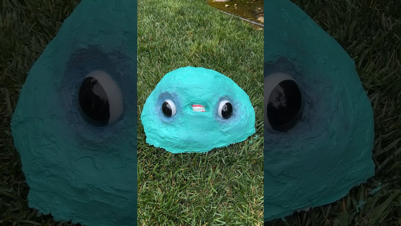 Giant Blob 👁️ 👄 👁️ #artprocess #blob #foam #art #sculpture