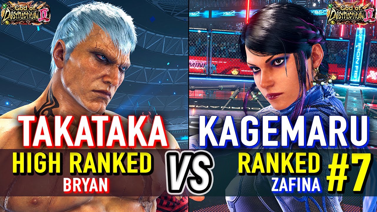 T8 🔥 TAKATAKA (Bryan) vs KAGEMARU (#7 Ranked Zafina) 🔥 Tekken 8 High Level Gameplay