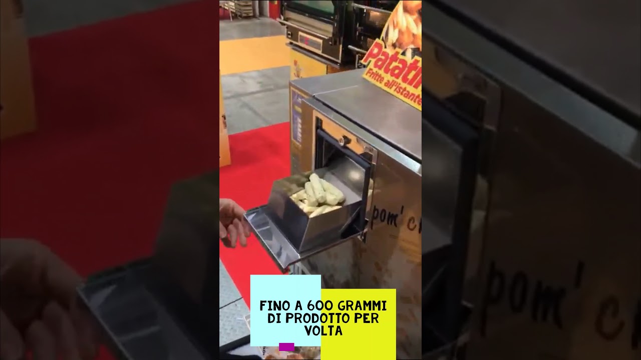 (2) (ita) POM'CHEF Friggitrice senza Cappa - Eurochef Deep Fryer mod. KL3