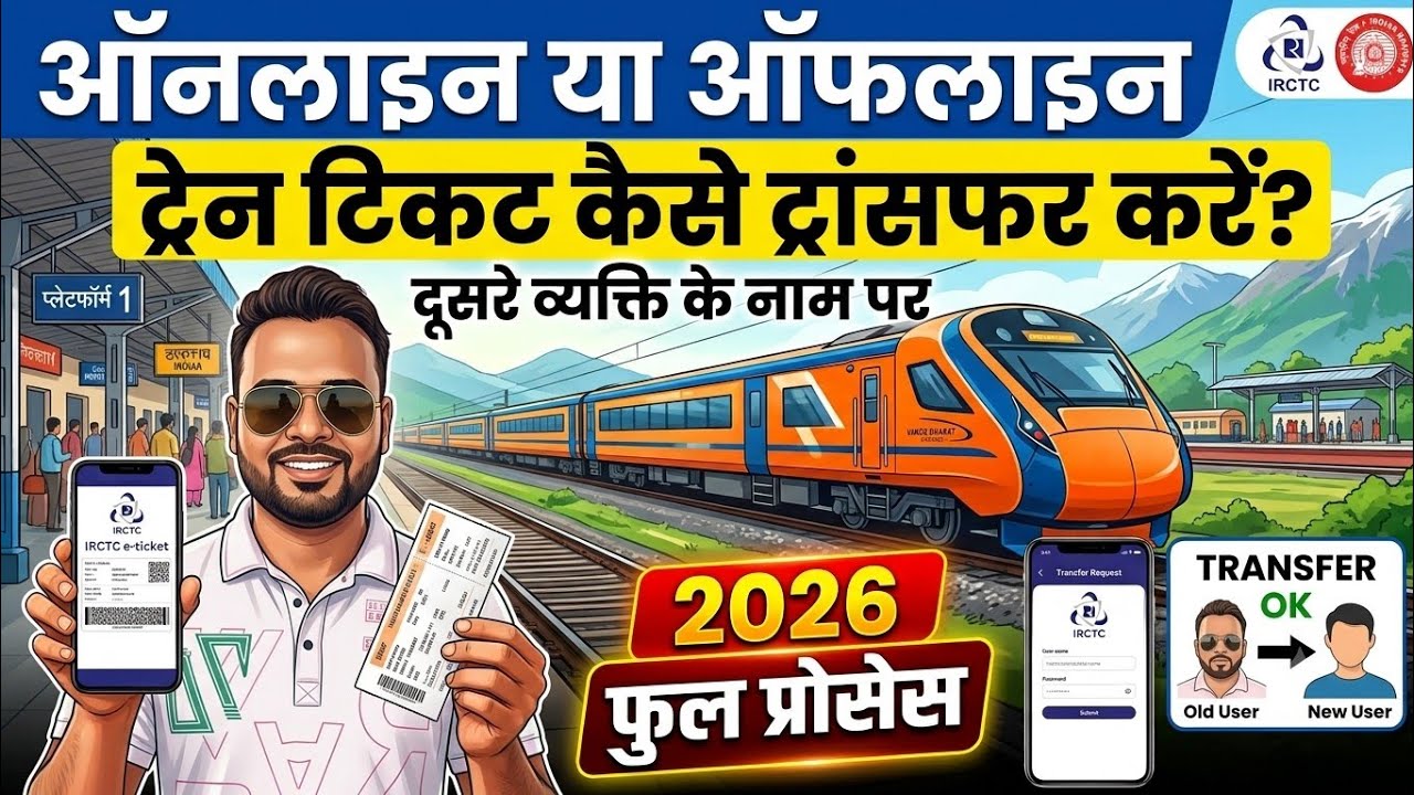 How to transfer a train ticket to someone else 2026 | Transfer railway ticket to a family member