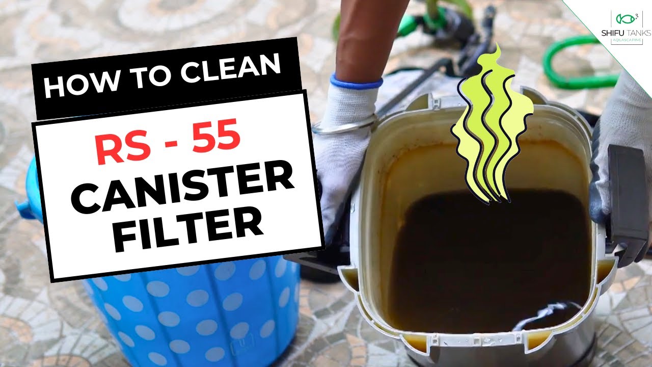 RS Electrical Aquarium Filter CLEANING (Step by Step) - RS 55 Canister Filter