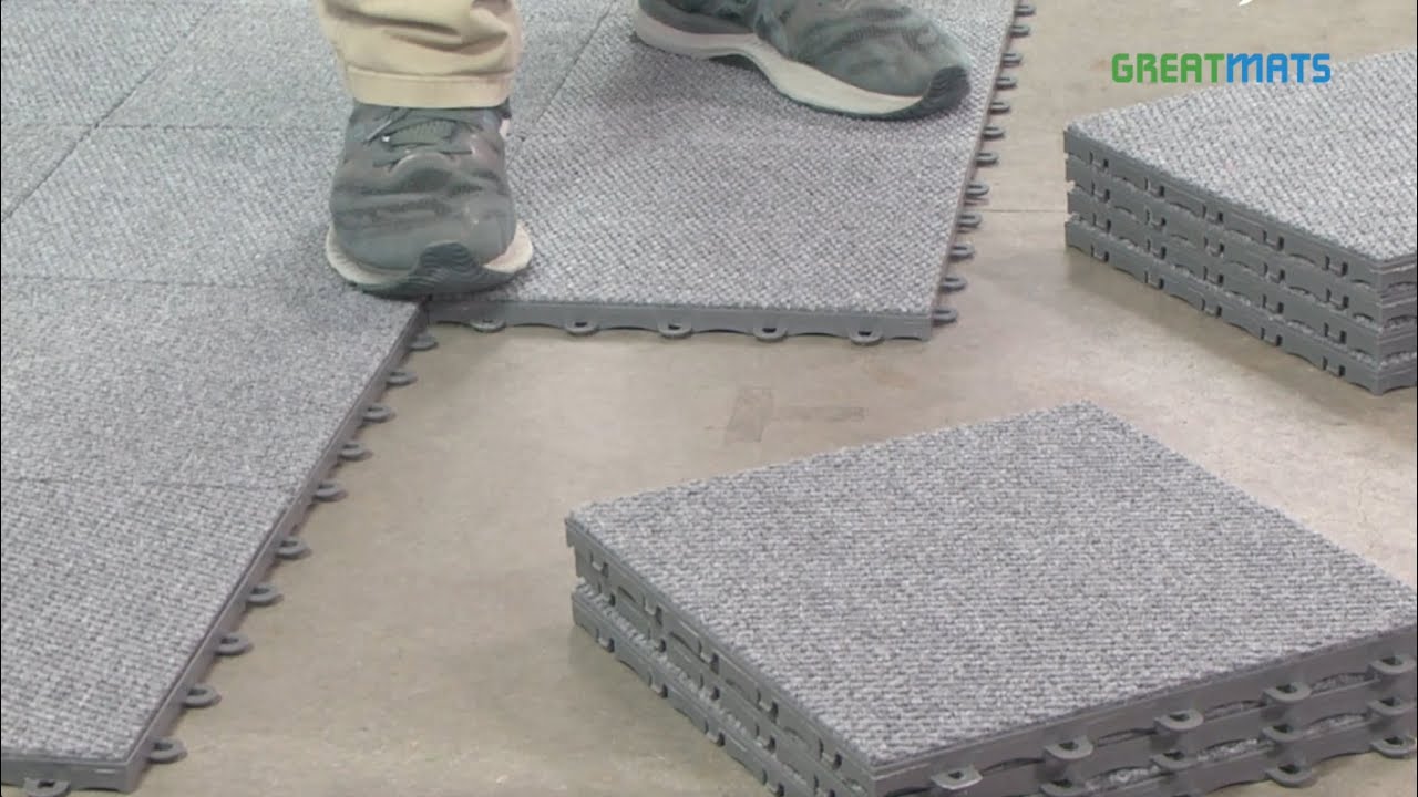How To Install Modular Carpet Tiles Over Concrete
