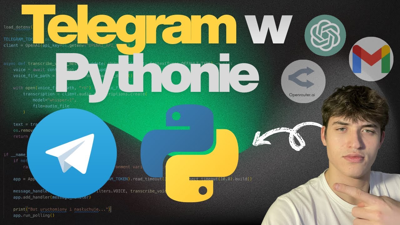 Korzystaj z Telegrama z poziomu Pythona #ai #programowanie #python #automatyzacja #telegram