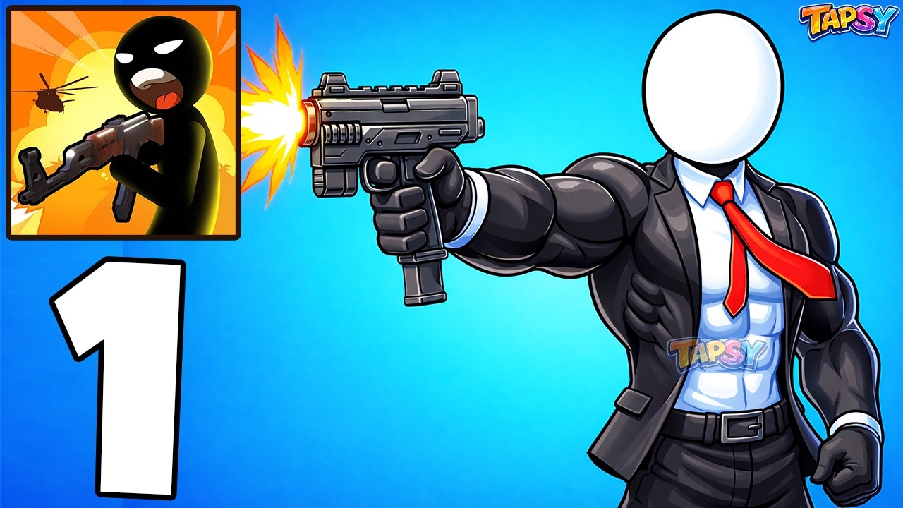🔫The Gunner Gameplay Walkthrough Levels 1-6 First Missions Begin (Android,iOS)
