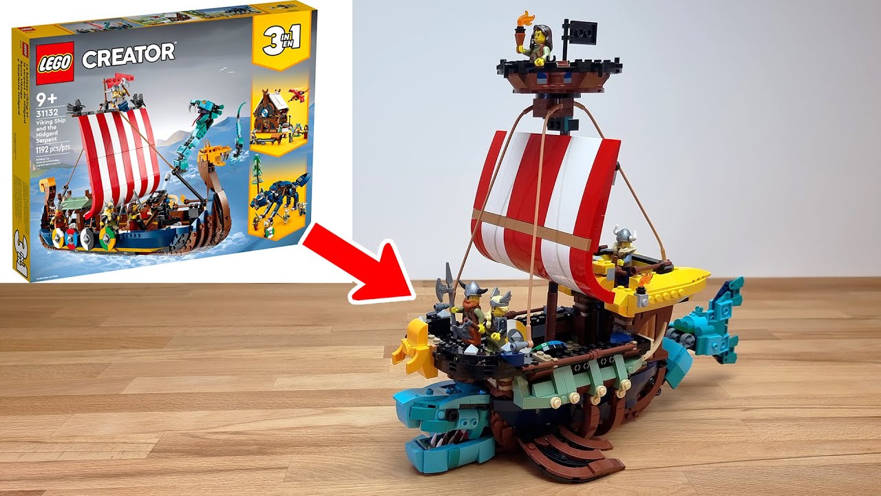 Lego Viking Shark Ship | Incredible Alternative 31132 Build