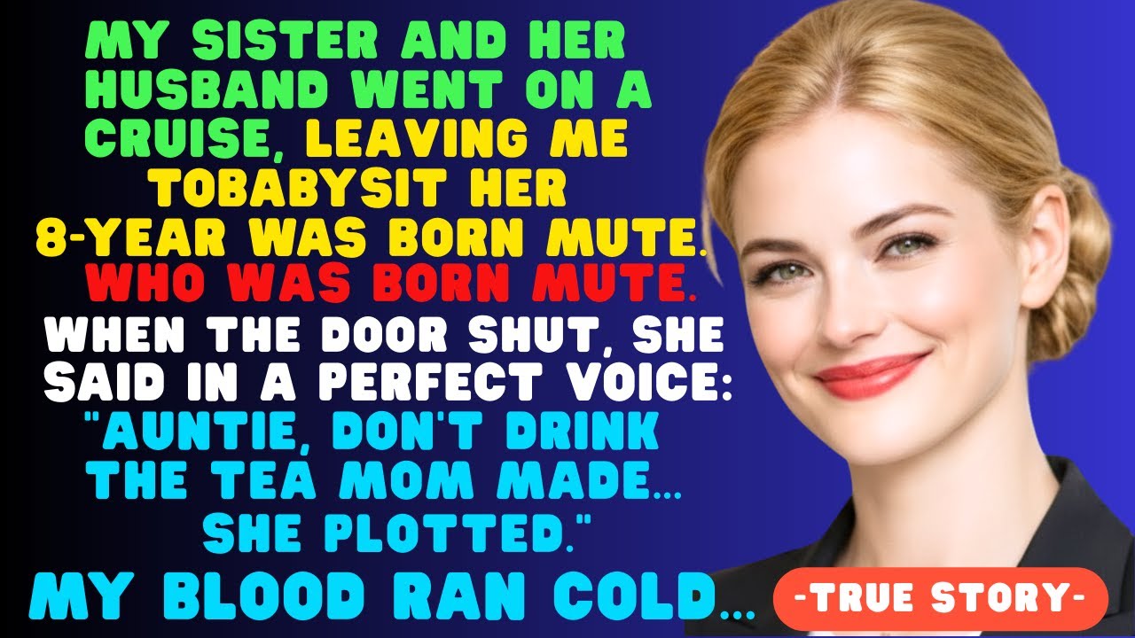 My Mute Sister’s Daughter Spoke As Soon As Her Parents Left. What She Said Saved My Life.