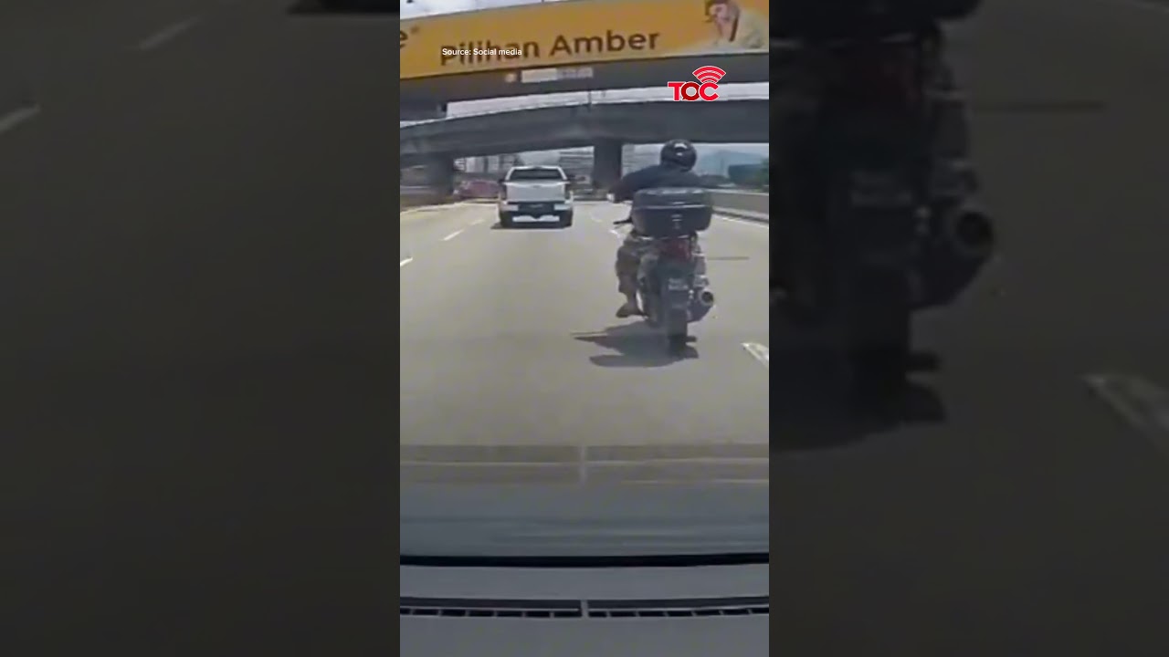 Motorcyclist Throws Hammer at Car in Viral Malaysia Video