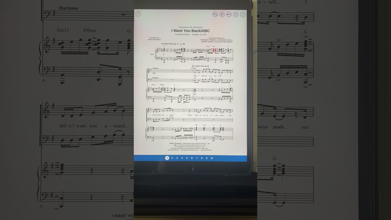 I want you back / ABC practice track 80BPM