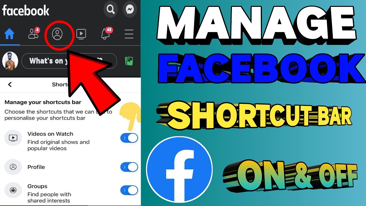 How To Manage Show/Hide Facebook Shortcut Bar |New Update 20222 | TechnicalVideos | TechHanif