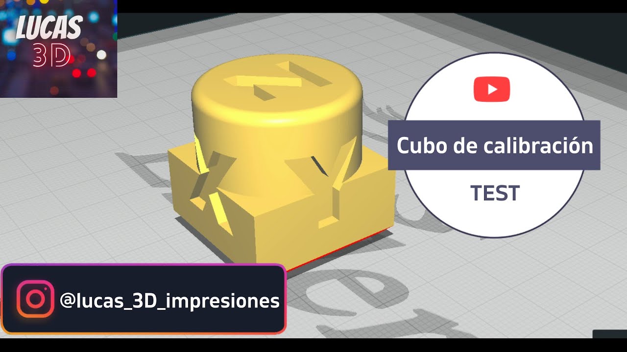 Cubo de calibración para impresoras 3D