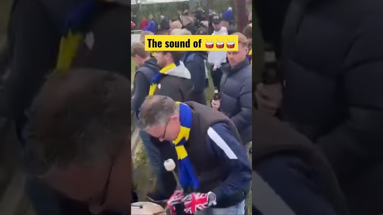 Mad drumming! Ascot United fans in the #FAVASE spirit #nonleague #football #shorts