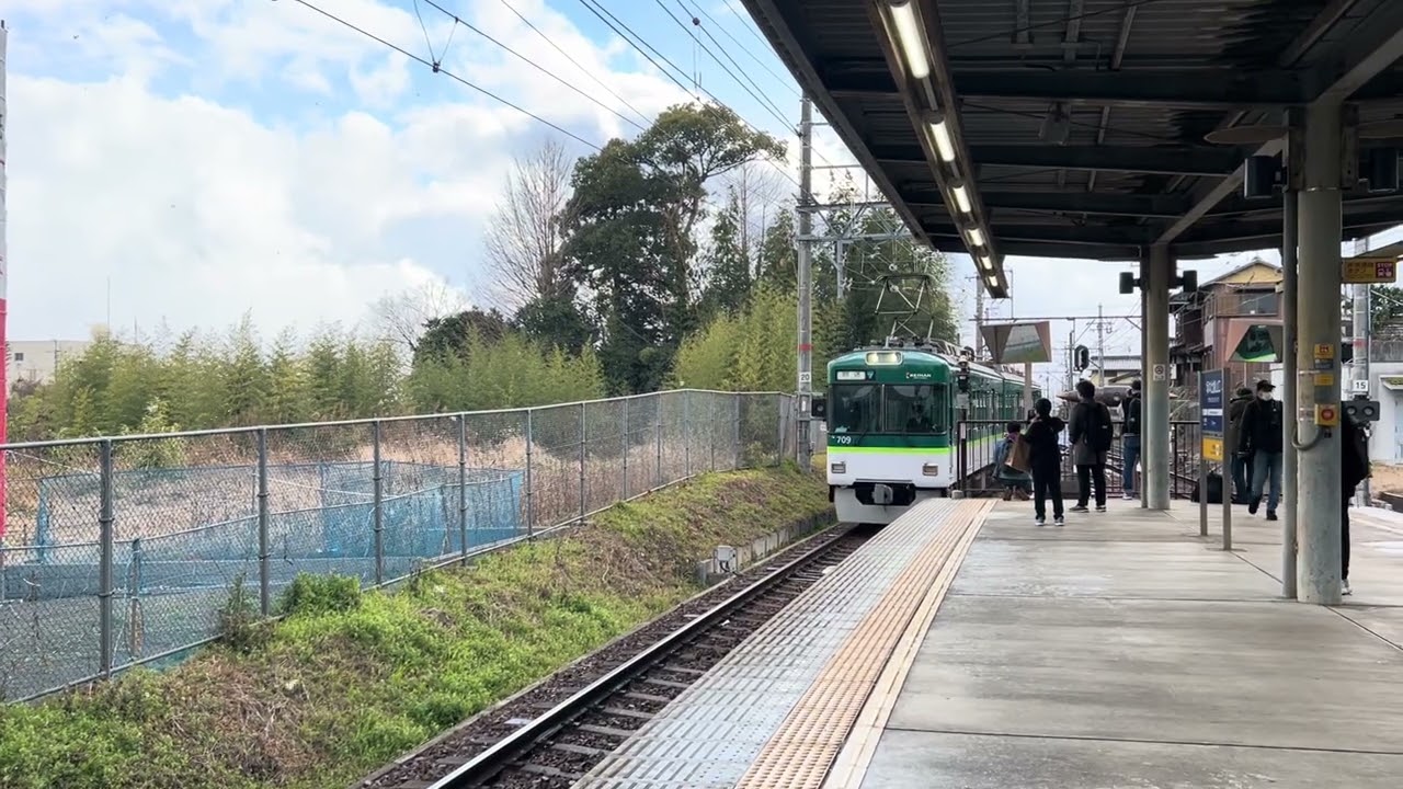 709編成　団臨送り込み回送　坂本比叡山口到着
