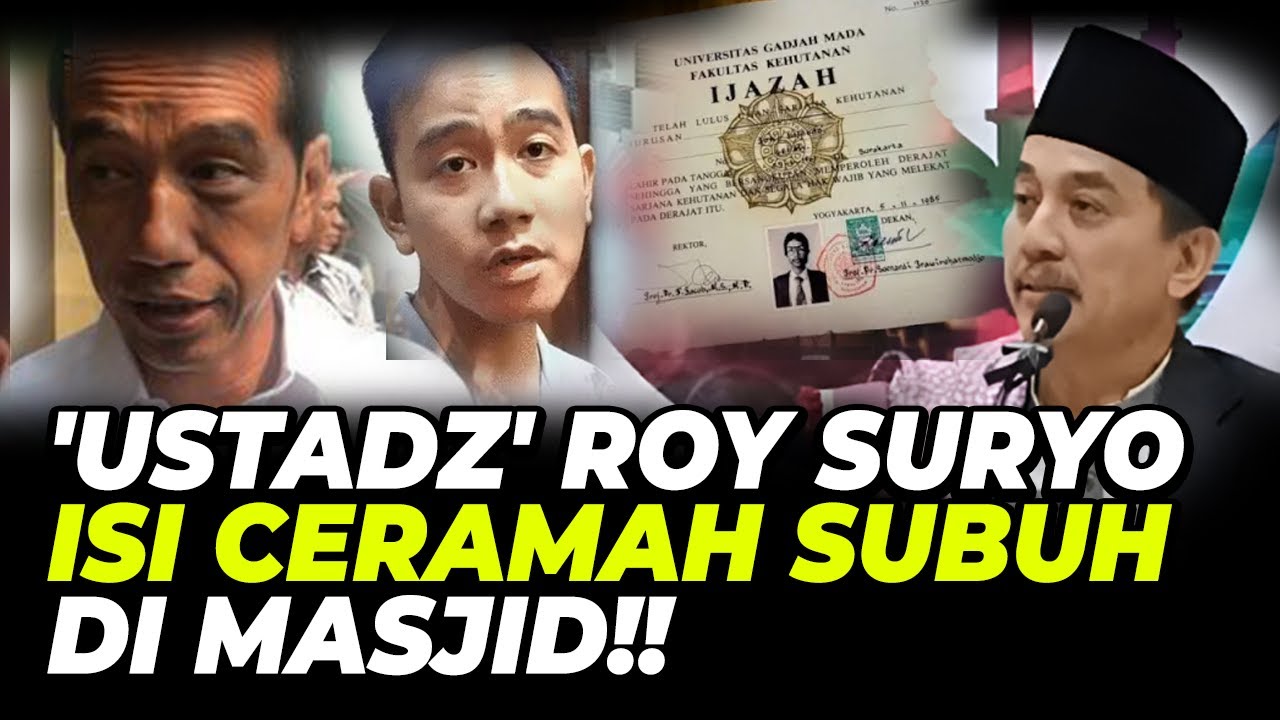 'USTADZ' ROY SURYO ISI CERAMAH SUBUH DI MASJID!!