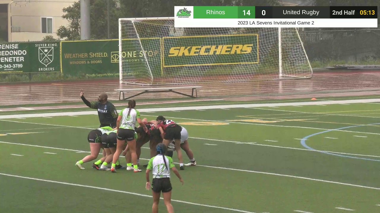 2023 LA Invitational 7s -Game 2 Rhinos HS Girls Vs United Rugby