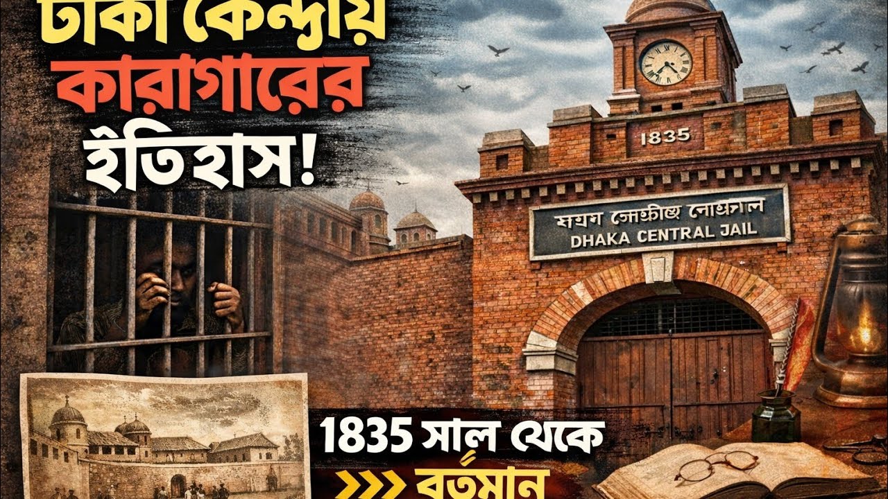 ঢাকা কেন্দ্রীয় কারাগারের ইতিহাস ১৯৩৫-২০১৬!  Dhaka central jail! 1835-2016..