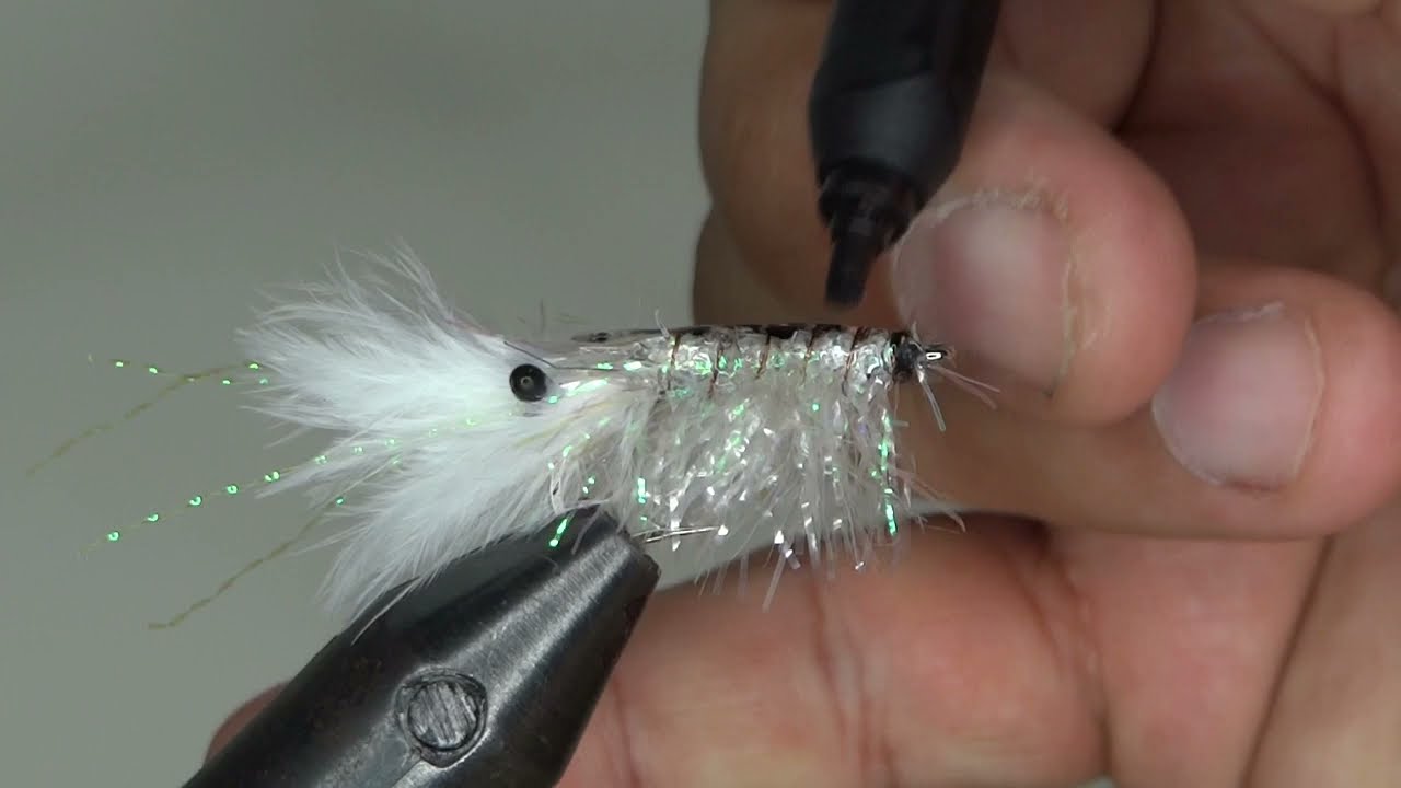 ISCA ARTIFICIAL CAMARÃO PARA PESCAR ROBALO TUCUNARÉ OU TILAPIA - MOSCA CAMARÃO PARA FLY FISHING