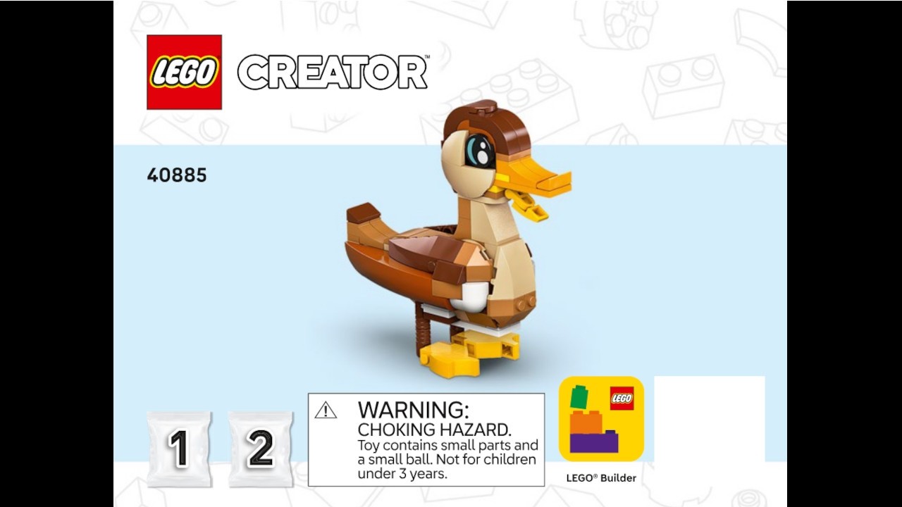 LEGO 40885 Instructions | Creator | Duck Family | Book 1 | Promotional