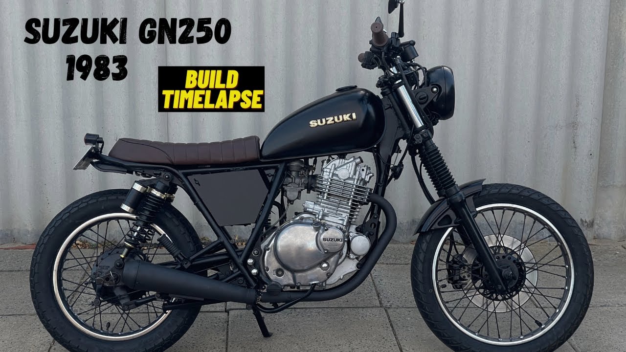 Suzuki GN250 1983 Scrambler Build Timelapse