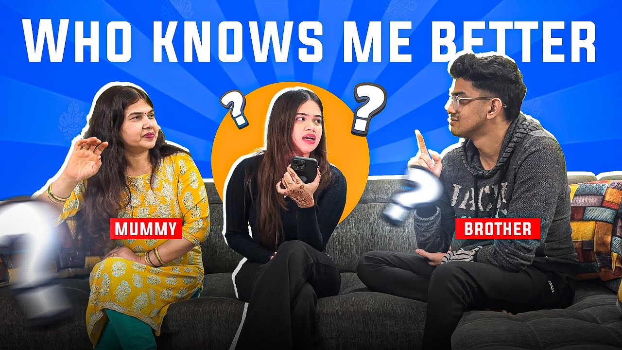 Mummy Vs Brother - Who knows me Better? 😎 *UNEXPECTED QUESTIONS*