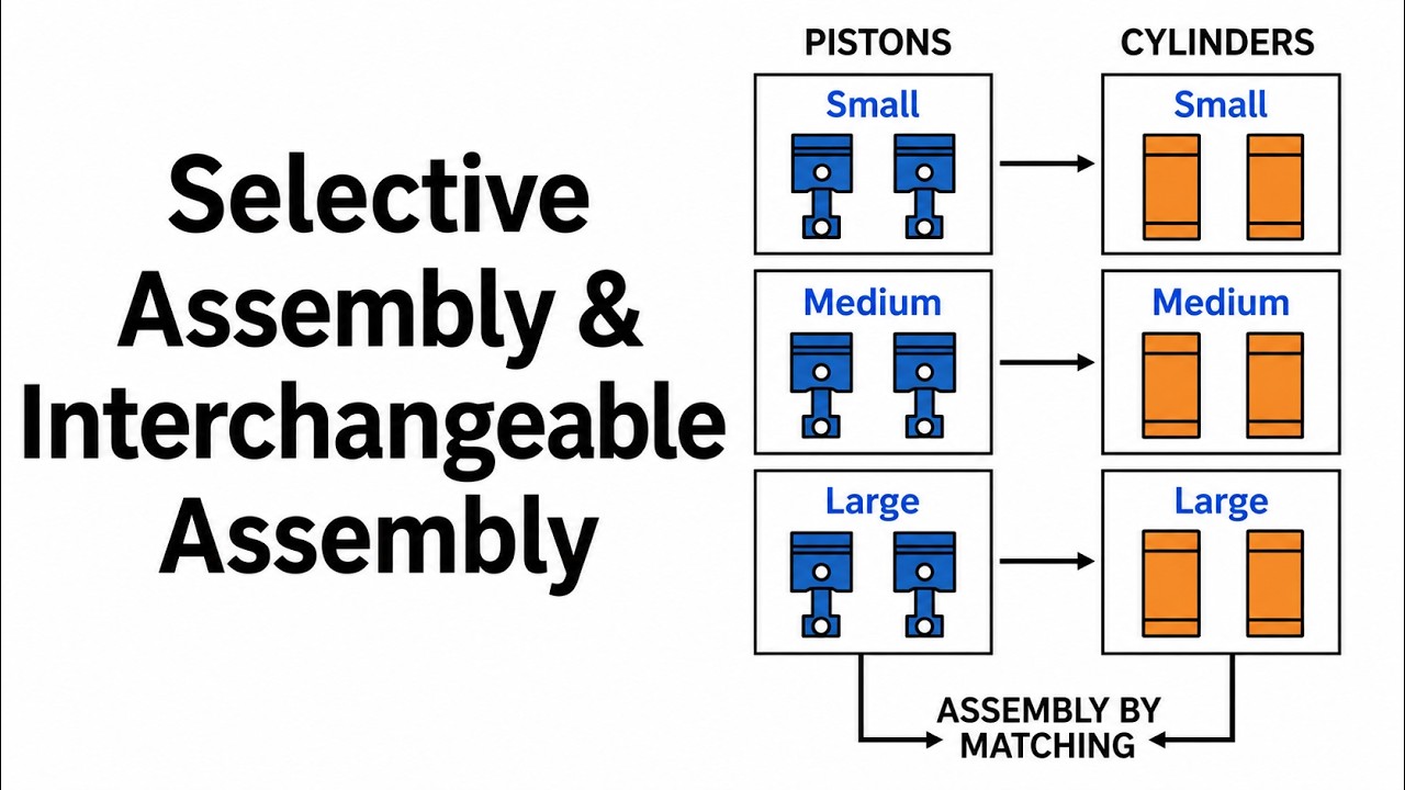 Selective Assembly and Interchangeability : GATE Metrology Basics : SSC JE Mechanical #metrology